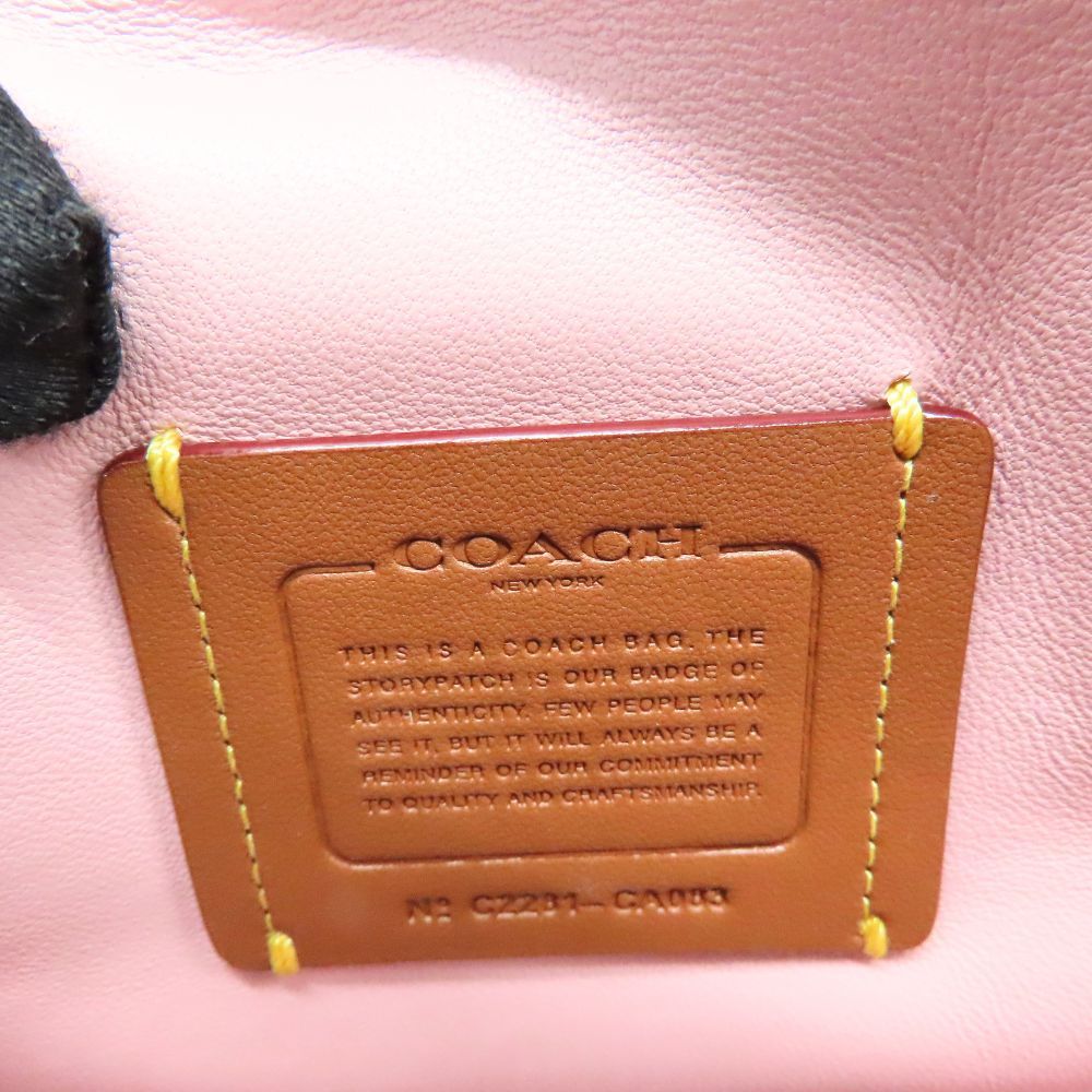 中古】COACH コーチ ピロータビーショルダー 2WAYバッグ26ピンク 