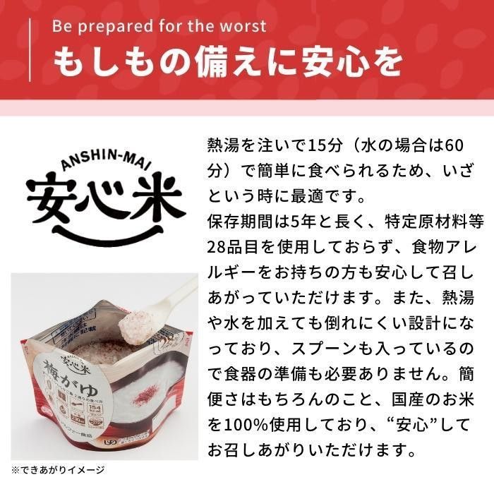 アルファー食品 安心米 梅がゆ 42g ×50袋 11421771