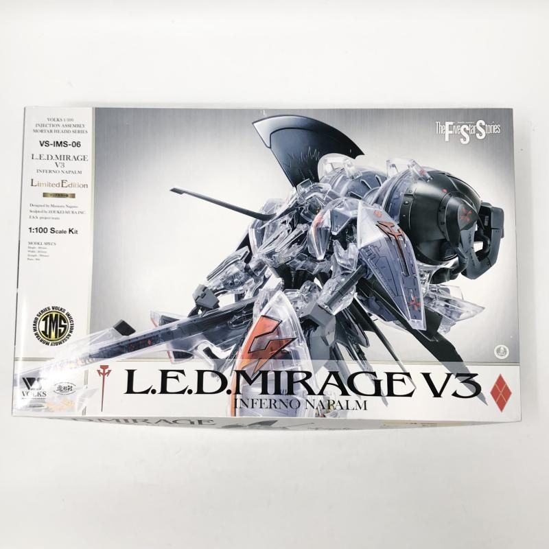 未組立 ボークス ファイブスター物語 F.S.S. IMA 1|100 L.E.D.ミラージュ V3 インフェルノナパーム 版 クリアカラー版 17 240017731303