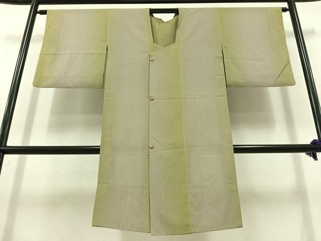 平和屋着物 道行コート スリーシーズン 春夏秋 塵除け 縞 正絹 AABC1713jh