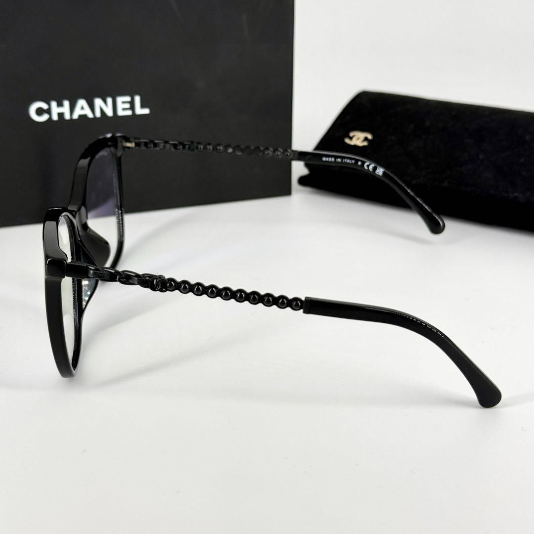 CHANEL サングラス 3441-S-A ココマーク レザー チェーン シャネル
