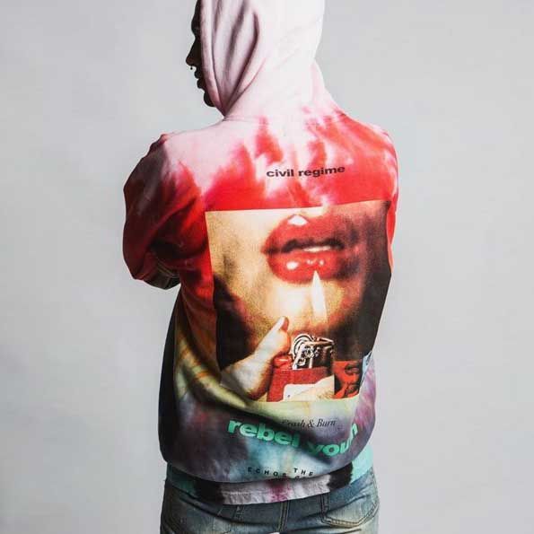 XXLサイズ CIVIL REGIME シビル・レジーム ECHOS HOODIE (Sunburst Dye 