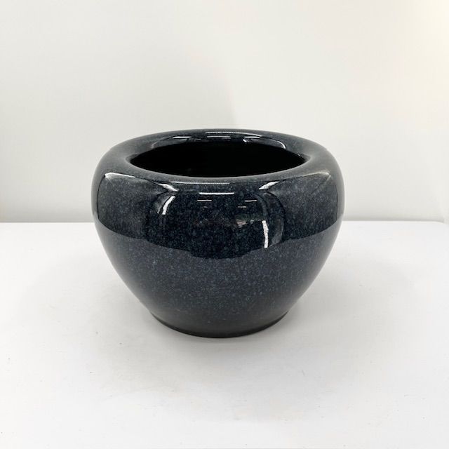 ★昭和レトロ★火鉢 睡蓮鉢 海鼠釉 昭和レトロ 樽岡焼 海鼠釉 火鉢 睡蓮鉢 メダカ鉢 金魚鉢 骨董