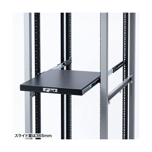 サンワサプライ 19インチマウントスライド棚 ブラック CP-SVHTST1BK MARWIL-DEMENAGEMENTS_CH