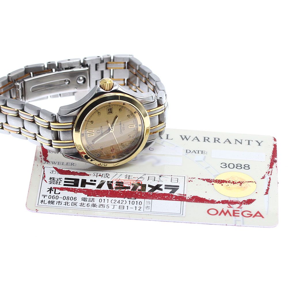 オメガ OMEGA 2371.10 シーマスター120 YGベゼル クォーツ レディース _916303 OMEGA - オメガ OMEGA 2371.10 シーマスター120 YGベゼル クォーツ