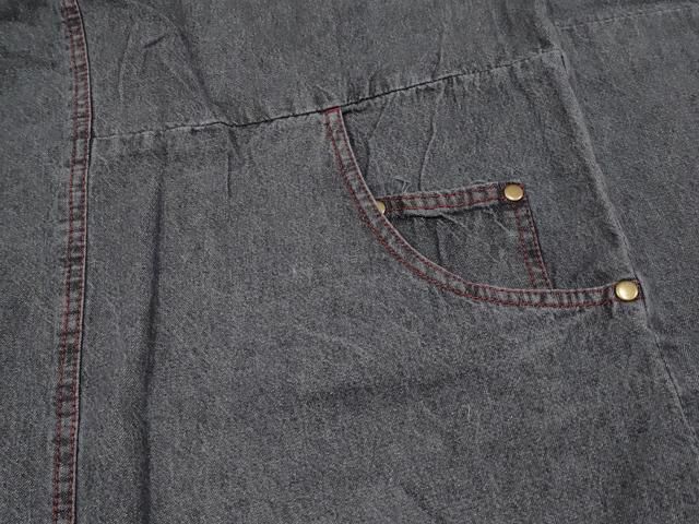 平和屋本店■極上　男性　デニム着物　単衣　和遊楽　ポケット付き　綿　逸品　CYAA2357s5 平和屋本店□極上 男性 デニム着物 単衣 和遊楽 ポケット付き 綿 逸品