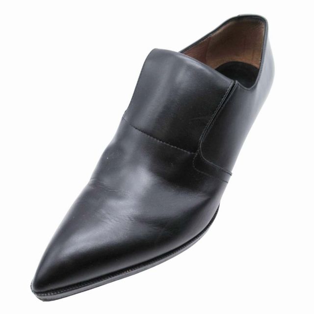 ドリスヴァンノッテン DRIES VAN NOTEN サイドゴア マニッシュシューズ ドレスシューズ ローヒール 靴 37|24.0 黒 ブラック|△G05|レディース