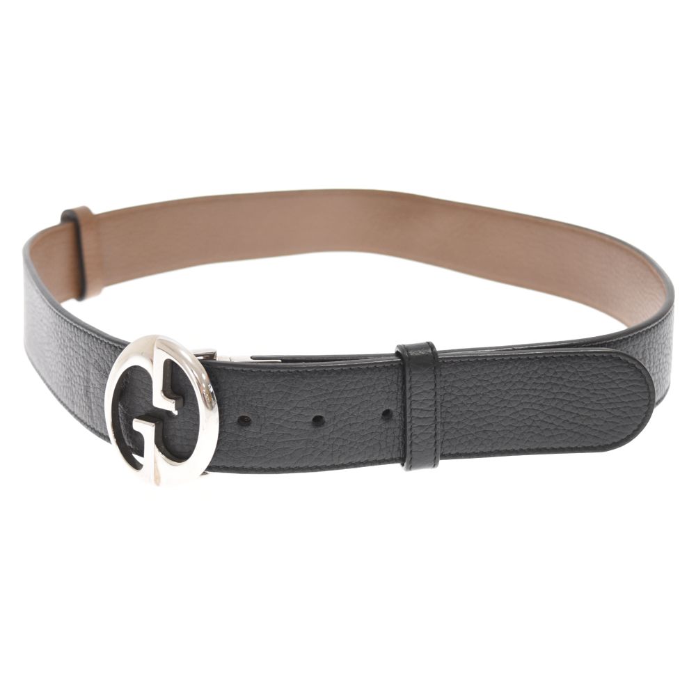 GUCCI グッチ インターロッキング ベルト レザー 449715 GUCCI 449715 /インターロッキングリバーシブルレザーベルトGG