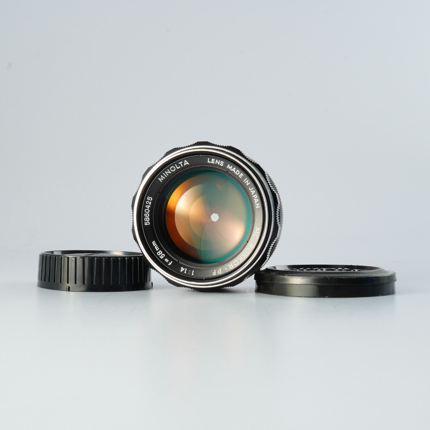 MINOLTA ミノルタ MC ROKKOR PF 58 mm F 1 4 単焦点レンズ