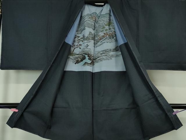 平和屋本店□極上 男性 本場大島紬 アンサンブル キングサイズ 長羽織