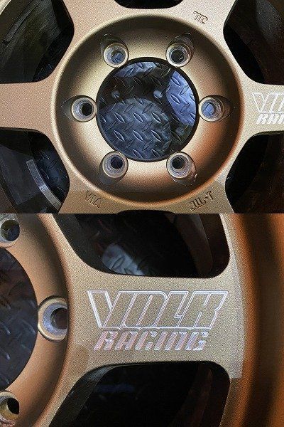RAYS TE37X 16インチ 6穴 139.7 8J±0 4本 ブロンズ美品 RAYS レイズ VOLK RACING TE37XT 8.0J-16 ±0 6H139.7 ブロンズ