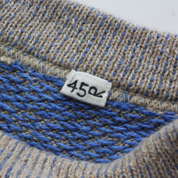 45rpm - 45R フォーティファイブアール 5128077 ジャカードの908馬比古セーター 2/ベージュ ニット 45rpm【2400013272339】 45R フォーティファイブアール 5128077 ジャカードの908馬比古
