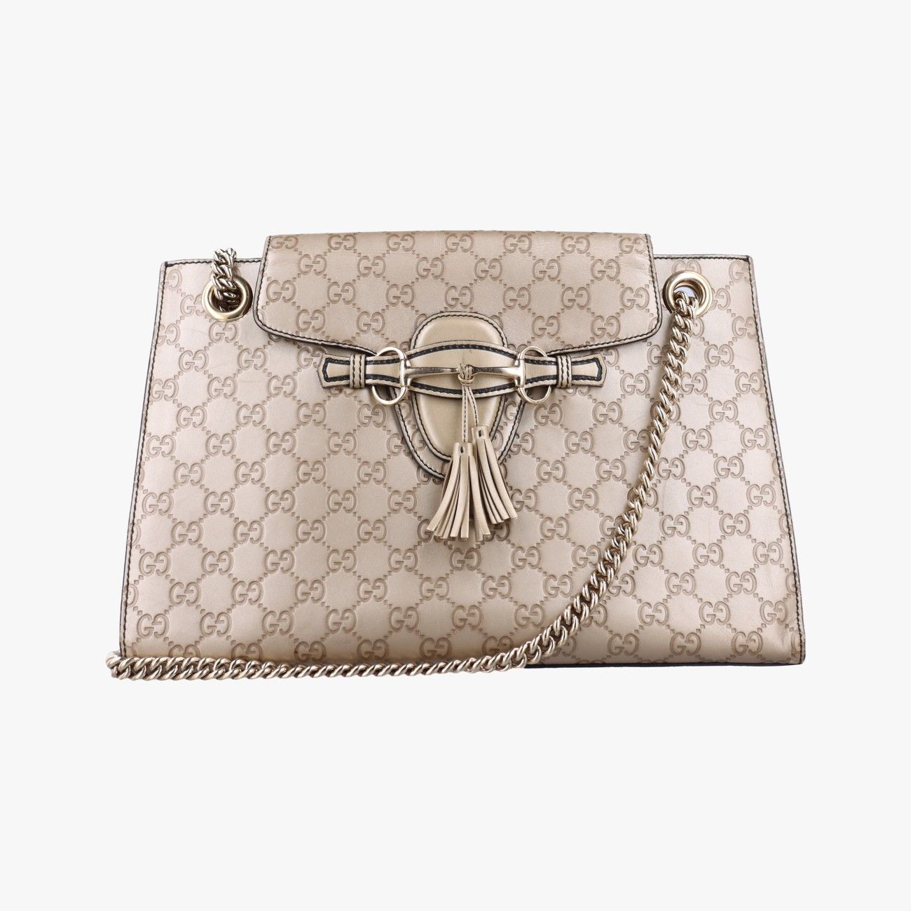 グッチGucciエミリー ゴールド レザー 295403 G018139500