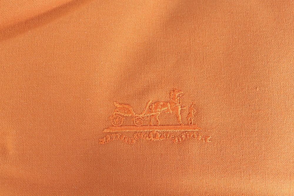 ◇希少 HERMES エルメス ロゴ刺繍 クッション マット ペット