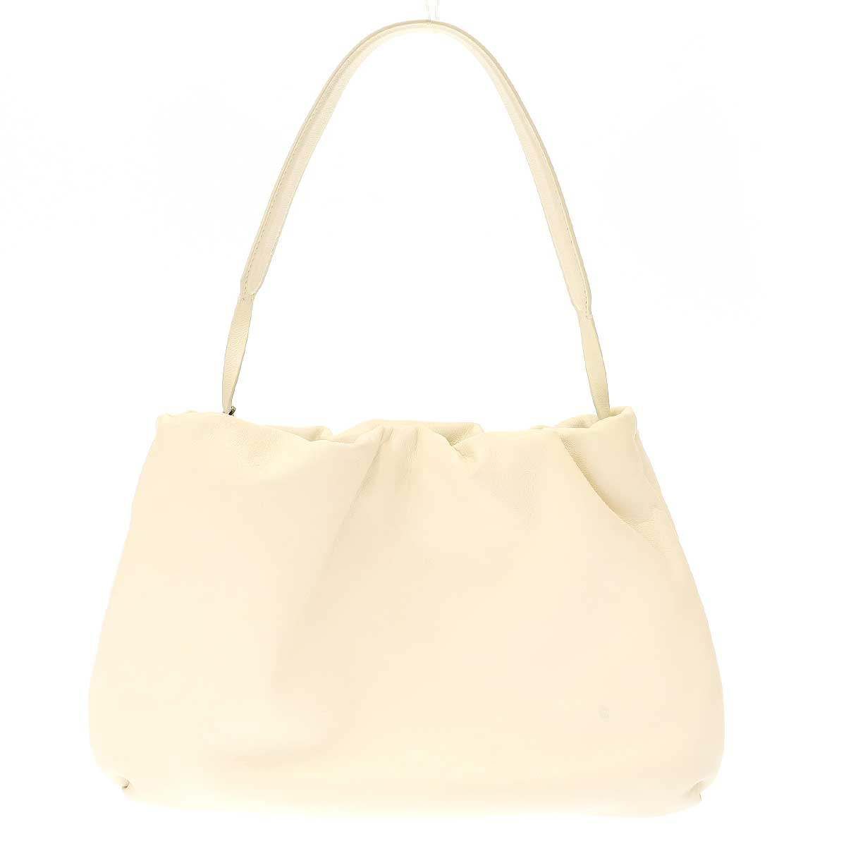 THE ROW ザ ロウ Bourse Bag 2WAYレザーバッグ W1307 L108 ホワイト系 
