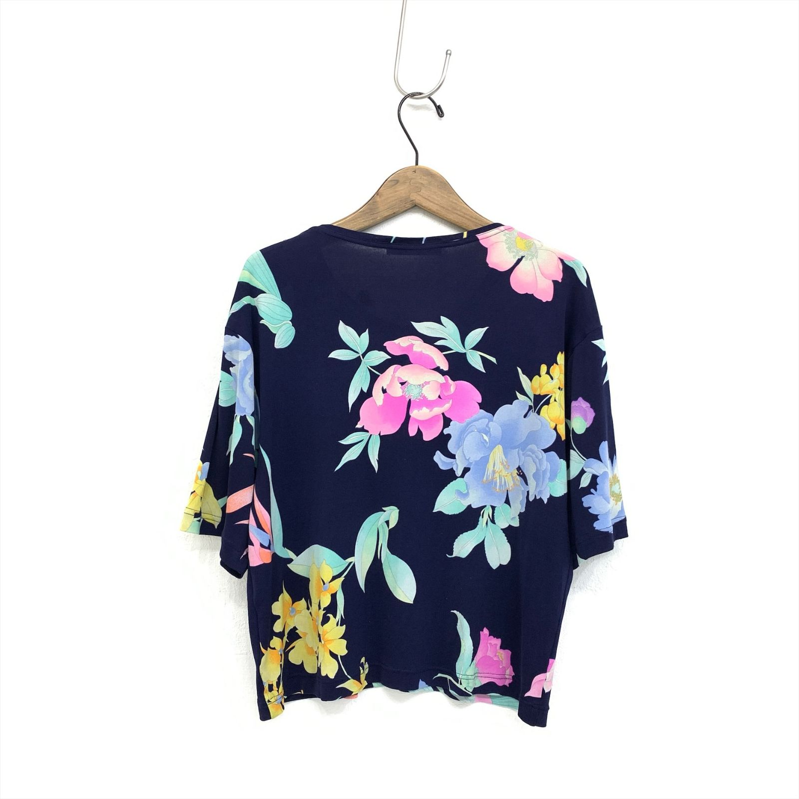 LEONARD PARIS レオナール シルクプリントTシャツ インポート LEONARD PARIS レオナール シルクプリントTシャツ インポート