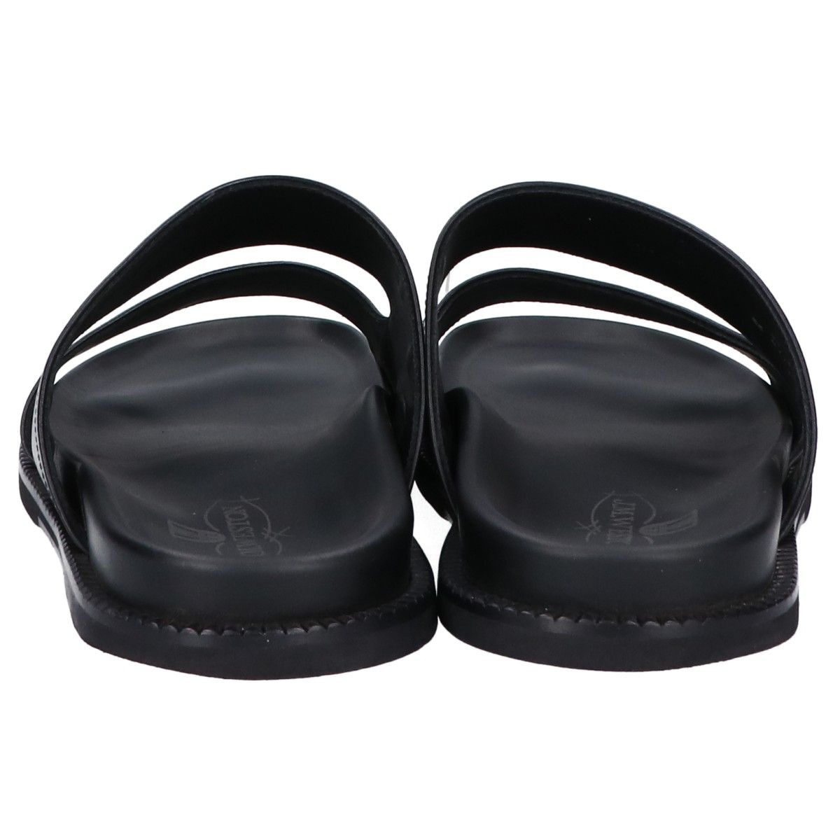  J.M. WESTON ジェイエムウエストン 956 レザー ダブルV アナトミカルミュール ブラックソフトカーフ 7 サンダル サンダル