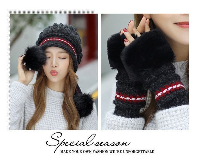 DOLCE＆GABBANA 【新品未使用】レディース ロング手袋 ニット帽セット MI8694EW20961_fw_thumbM.jpg