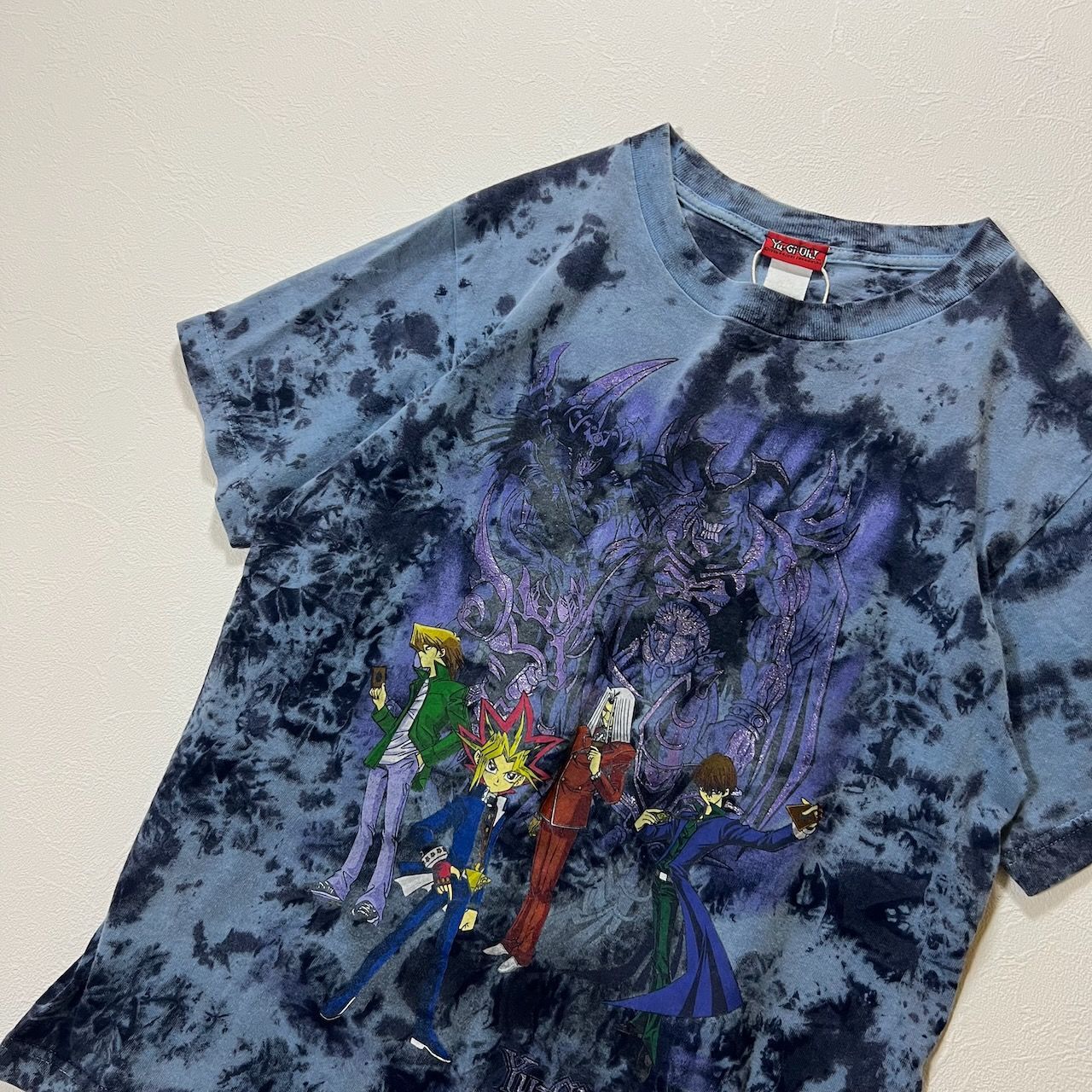 遊戯王 赤タグ ペガサス 海馬 城之内 遊戯 アニメTシャツ タイダイ 