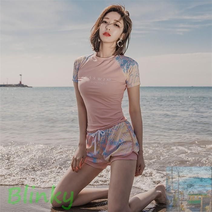 体型カバー タンキニ水着