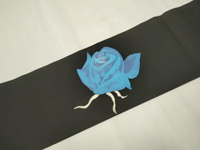 平和屋着物○九寸名古屋帯 薔薇 黒地 正絹 逸品 CAAT0923hy - メルカリ
