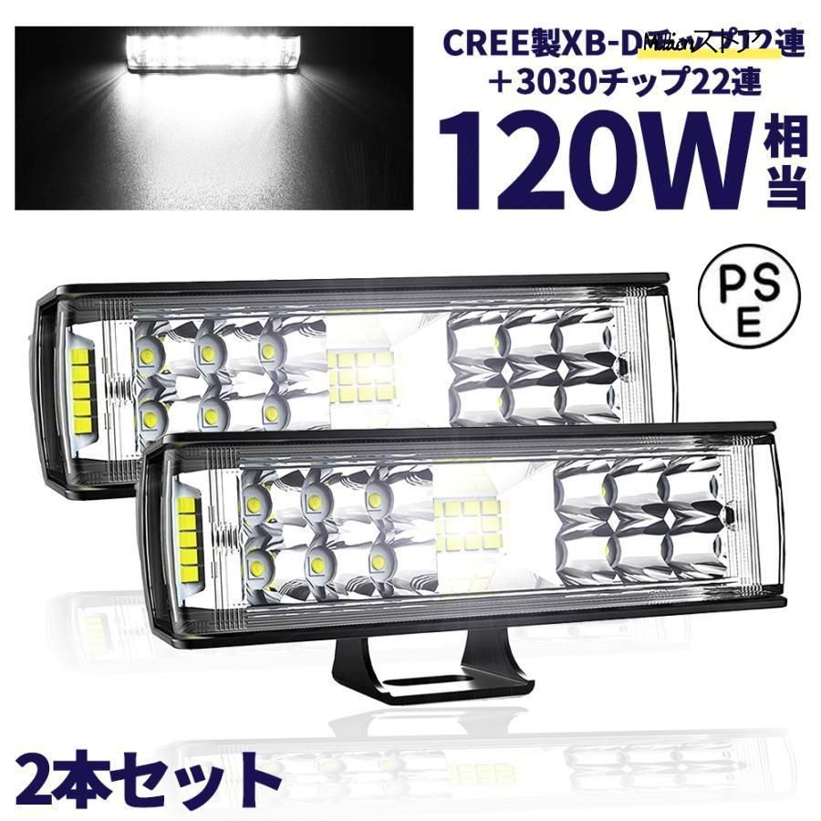 最新改良版 LEDワークライト 作業灯 LEDライトバー 超広角タイプ