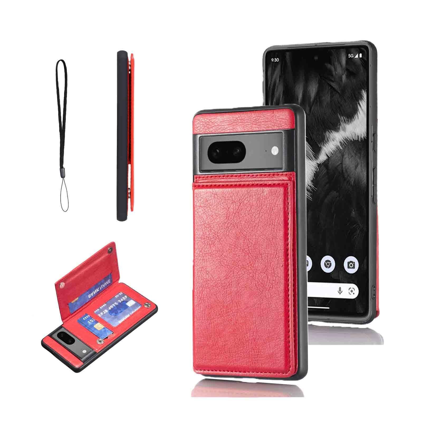 Pixel8 Red 【在庫処分】カバー(レッド)グーグル 財布型 手帳型 カード入れ IC ピクセル8 背面 薄い スタンド機能 軽量 耐衝撃 ソフトバンク ...