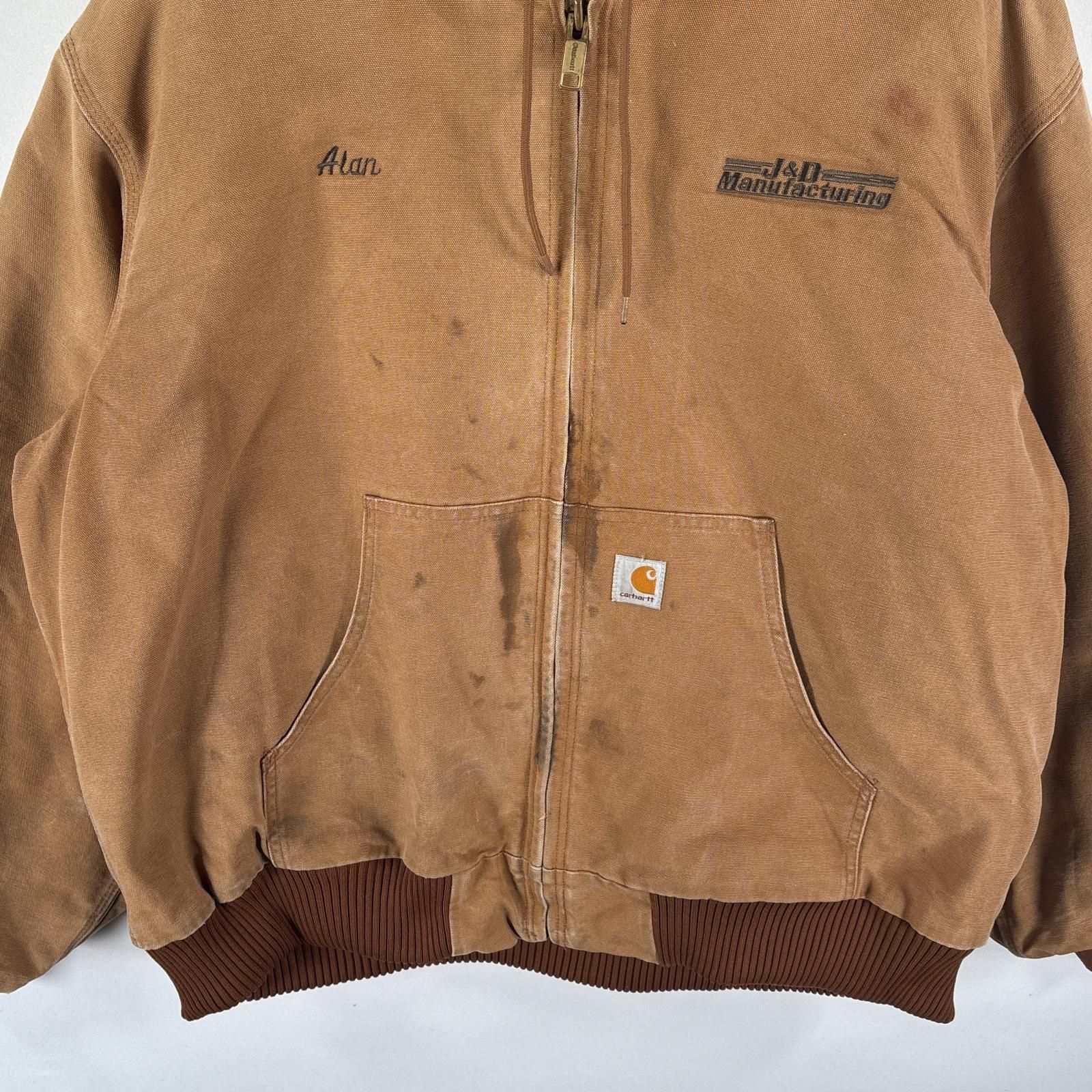 古着 カーハート Carhartt USA製 ダック アクティブジャケット 中綿  
