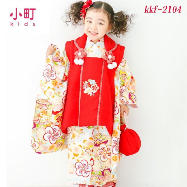 小町キッズ 七五三 着物 被布 長襦袢 着物セット 3歳 七五三 三歳 着物 送料無料 販売 七五三着物セット 3歳 被布セット