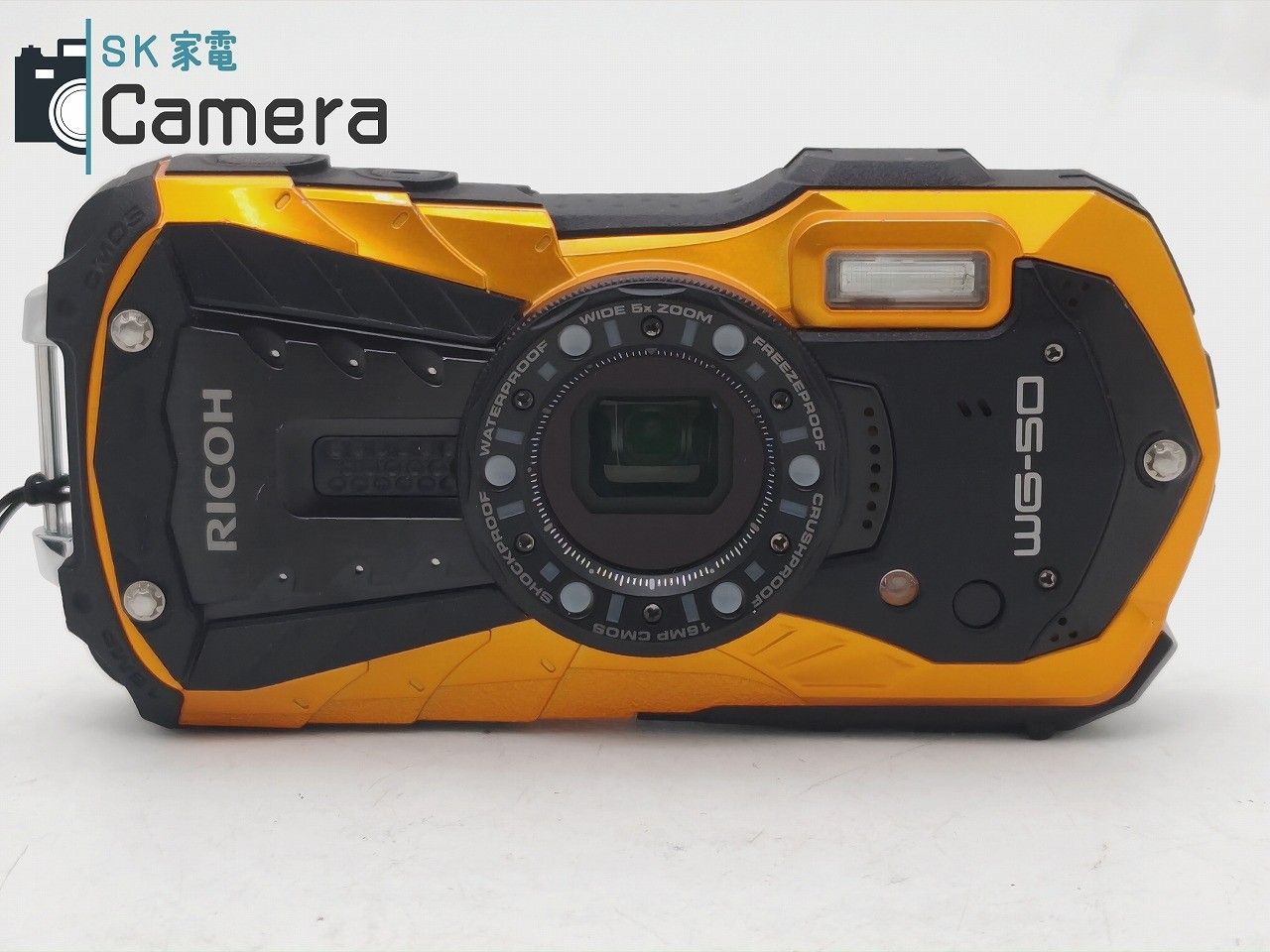 ジャンク RICOH WG-50 オレンジ 防水デジタルカメラ RICOH リコー