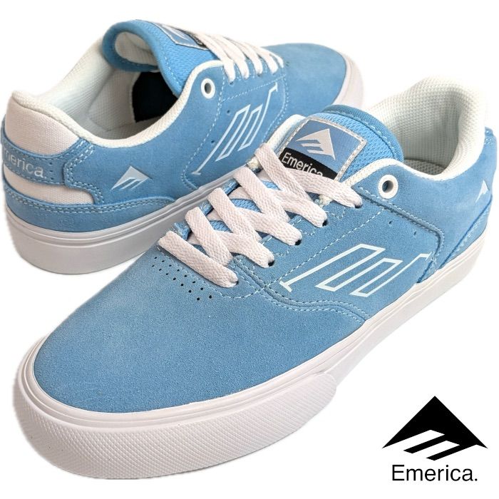 Emerica エメリカ THE LOW VULC (442) ロウバルク BLUE/WHITE ブルー ホワイト レディース スニーカー スケシュー スケートシューズ