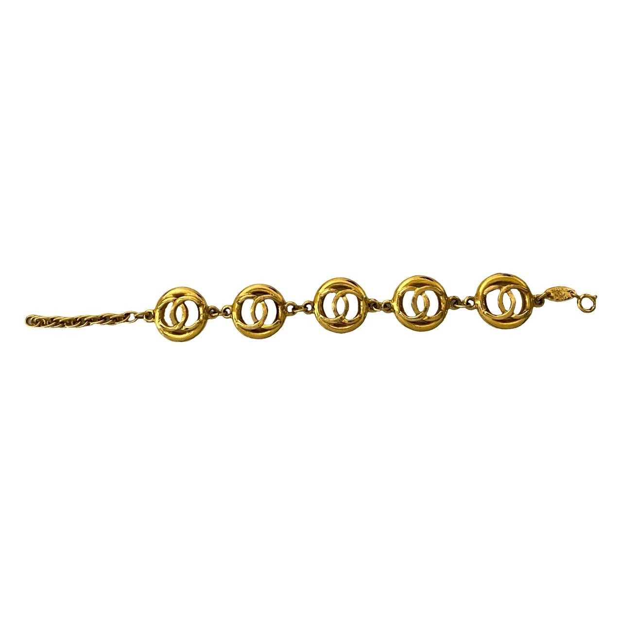 【人気】CHANEL シャネル ココマーク 1983 ブレスレット　レディース 極 美品 コメあり 1983 CHANEL シャネル ヴィンテージ ココ
