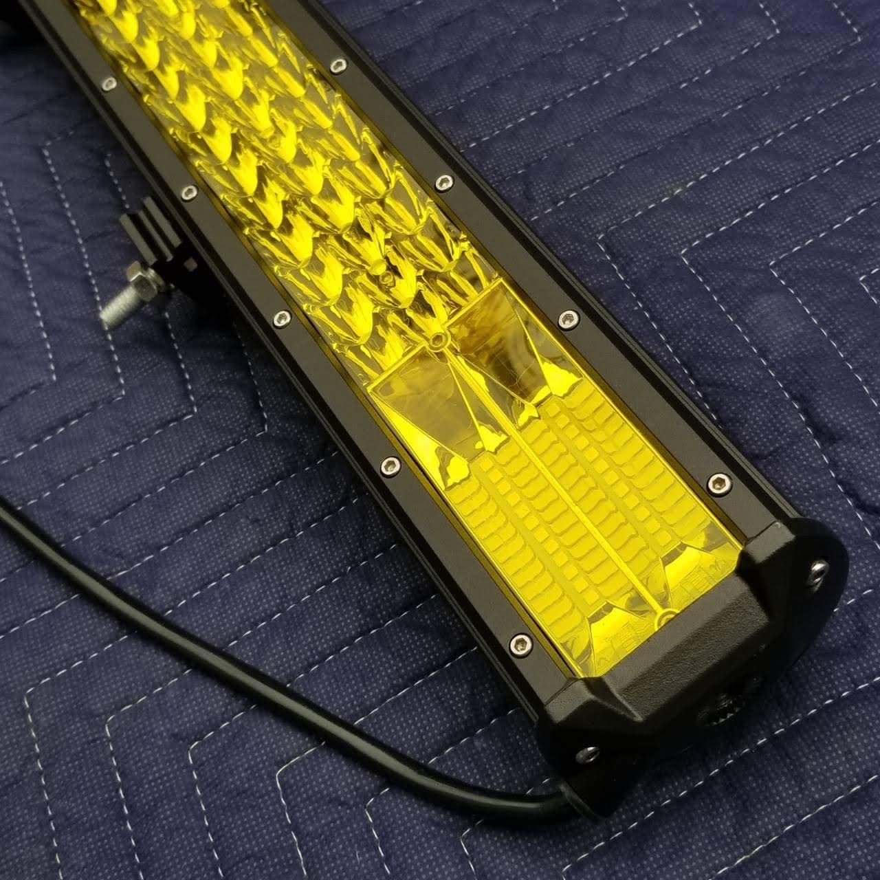 LEDワークライト 汎用フォグランプ イエロー 黄色 作業灯 防水 432w 80cm ライトバー 投光器 ジムニー ナンバー灯 12v24v バイク  軽トラ 路肩灯路側灯 荷台作業灯 デイライト ユンボフォークリフト ハイエース デリカ ランクル - メルカリ