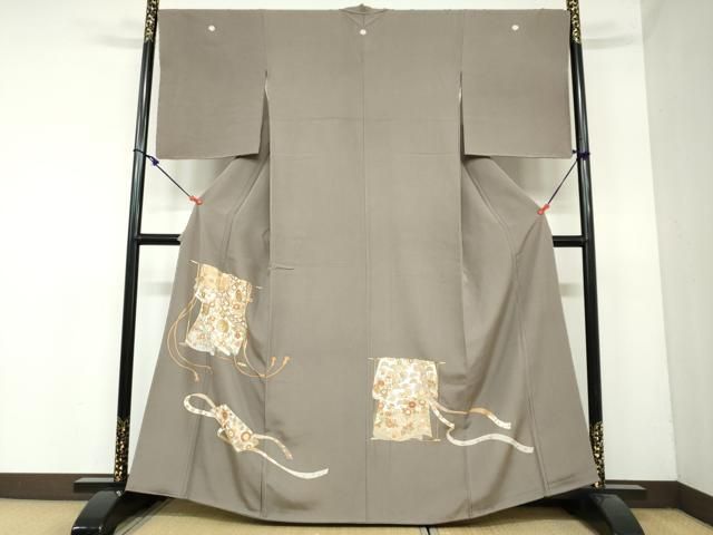 平和屋着物●豪華色留袖 誰が袖鳳凰草花文 金彩 正絹 DAAY5431ud