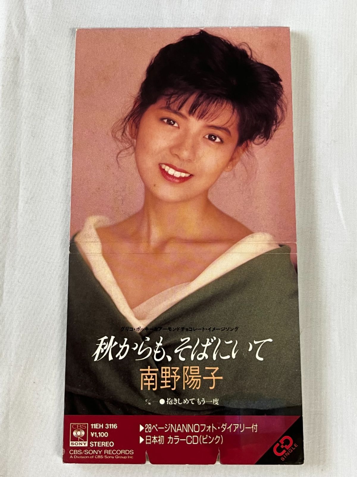 B18) 秋からも そばにいて 南野陽子 抱きしめてもう一度 中古 8cm ８