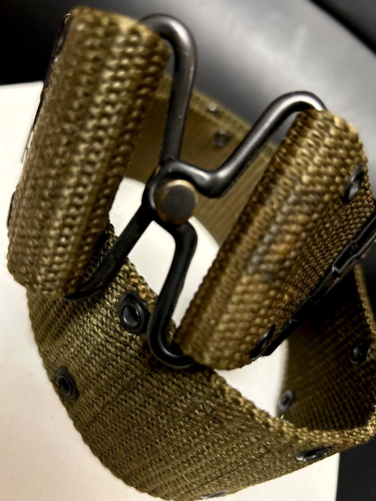 パンキッシュ米軍実物ヴィンテージ期78年製金具ホールドBANDOLIERベルト