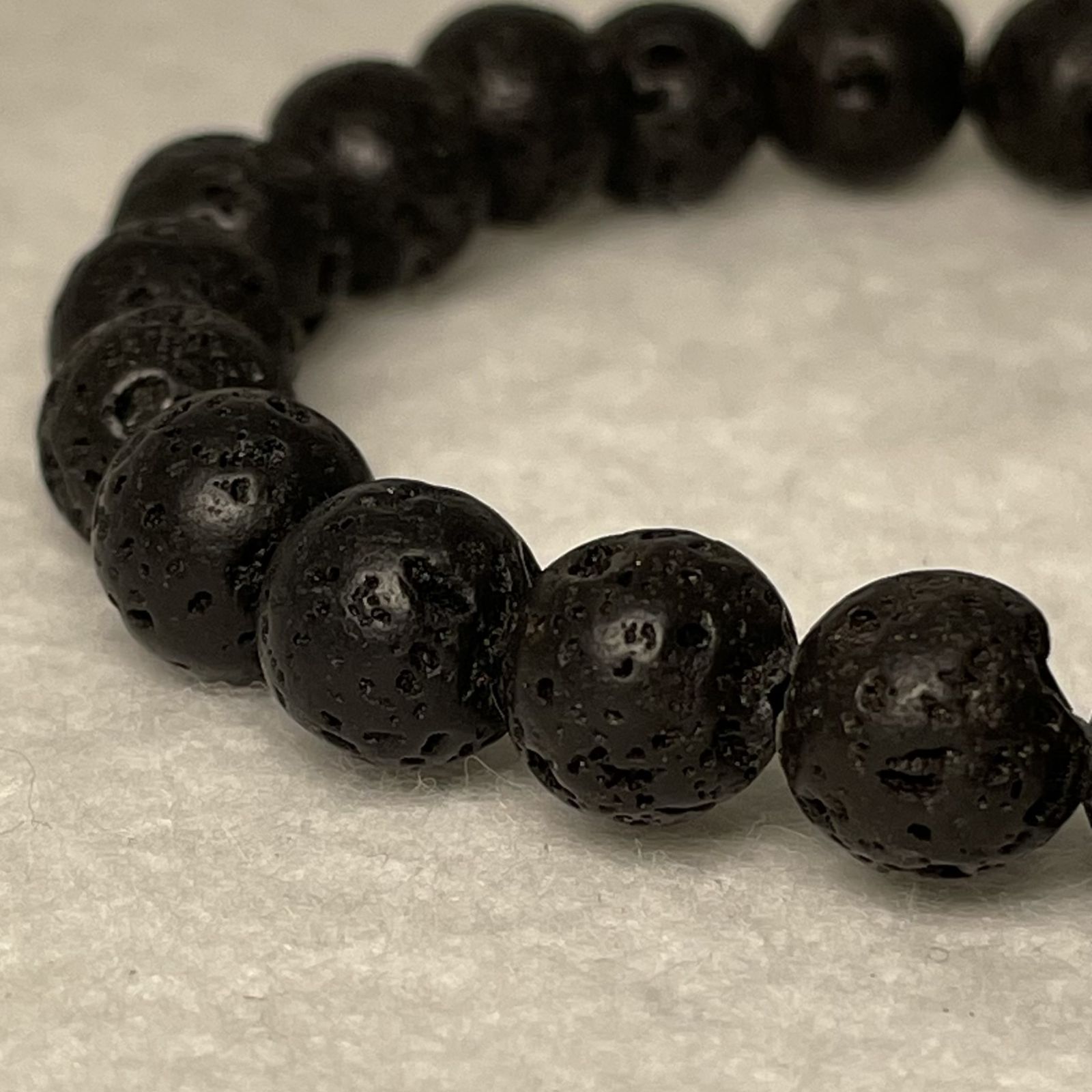 ラヴァストーンブレスレット 激安！人気☆A⁄天然石ブレスレット⁄ラヴァストーン（Lava Stone⁄熔岩石