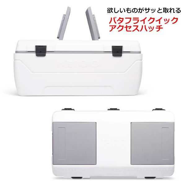 大型商品】IGLOO MAXCOLD 超大型 クーラーボックス 165QT 156L イグルー マックスコールド クーラーBOX 超特大 アウトドア  釣り キャンプ BBQ バーベキュー 保冷7日間 280缶 コストコ - メルカリ