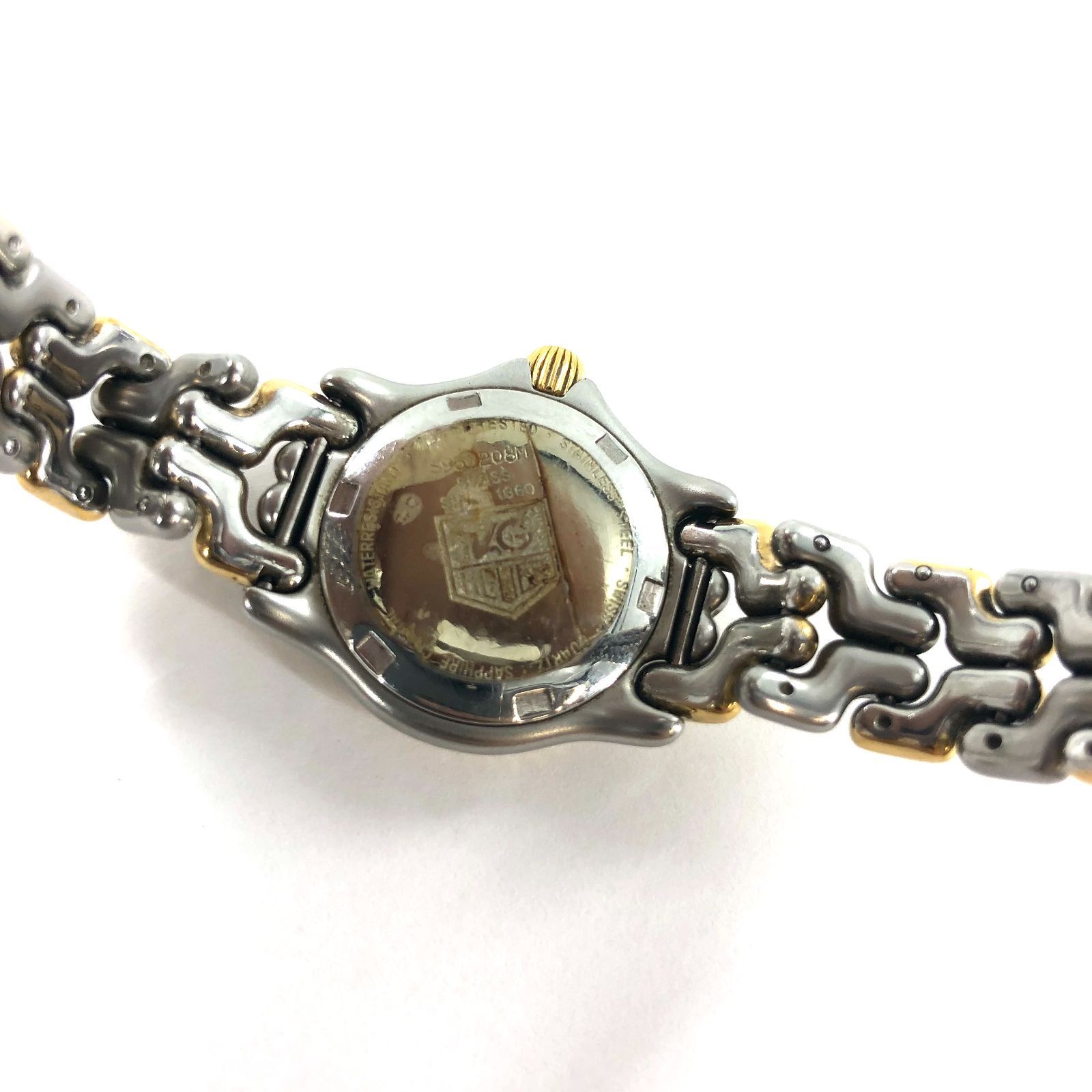 TAG Heuer タグホイヤー S95.208M QZ/SS 稼動品 グレー文字盤 セル