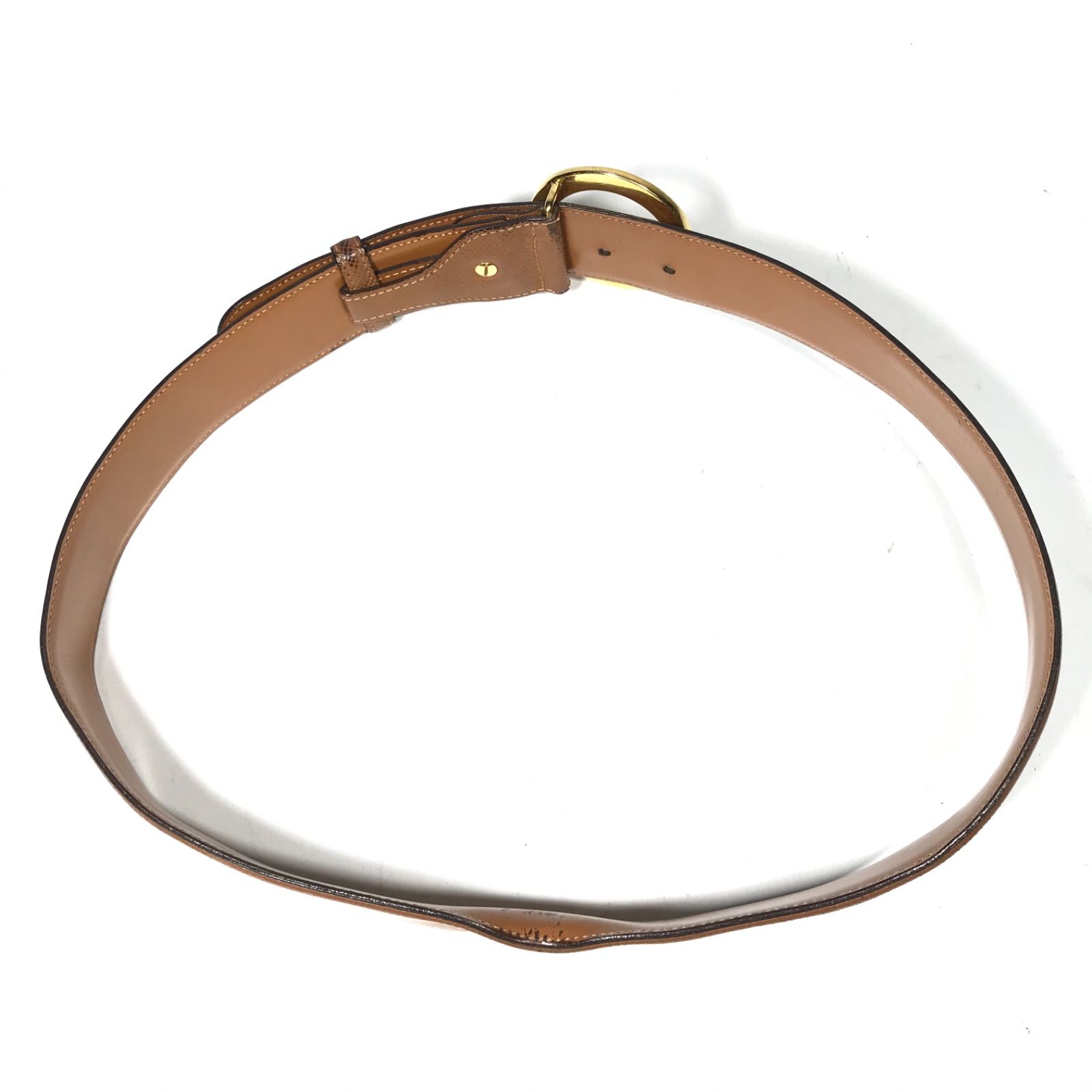 ブルガリ ベルト ベージュ レザー メンズ BVLGARI ブルガリ ロゴマニア