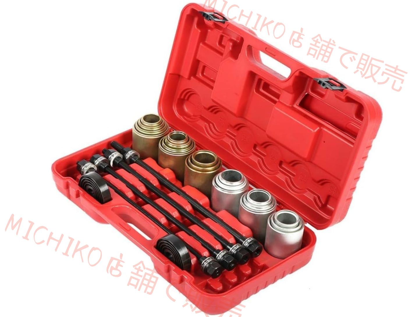 26ピースプーラープレス交換ベアリング取り外しツール 引っ張りスピンドル炭素鋼車ユニバーサル車 ブッシュベアリング取り外しツール HRDEVELOPMENT_JP