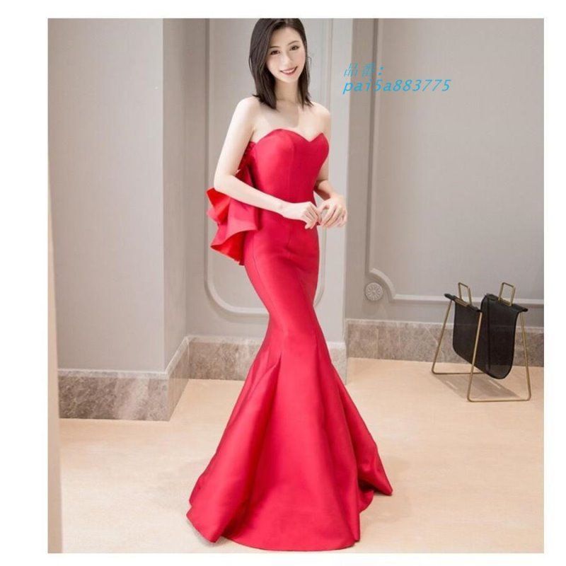 マーメイドドレス ロングドレス パーティードレス 結婚式 ウエディングドレス フォーマルドレス 二次会 お呼ばれ 披露宴 30代40代 謝恩会 上品 pai5a883775