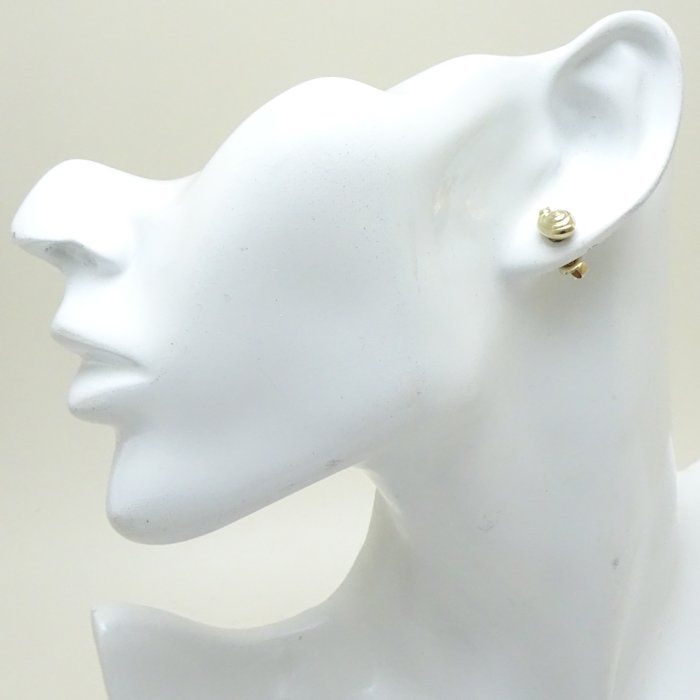 Ponte Vecchio ポンテヴェキオ かたつむりモチーフ ピアス K18YG