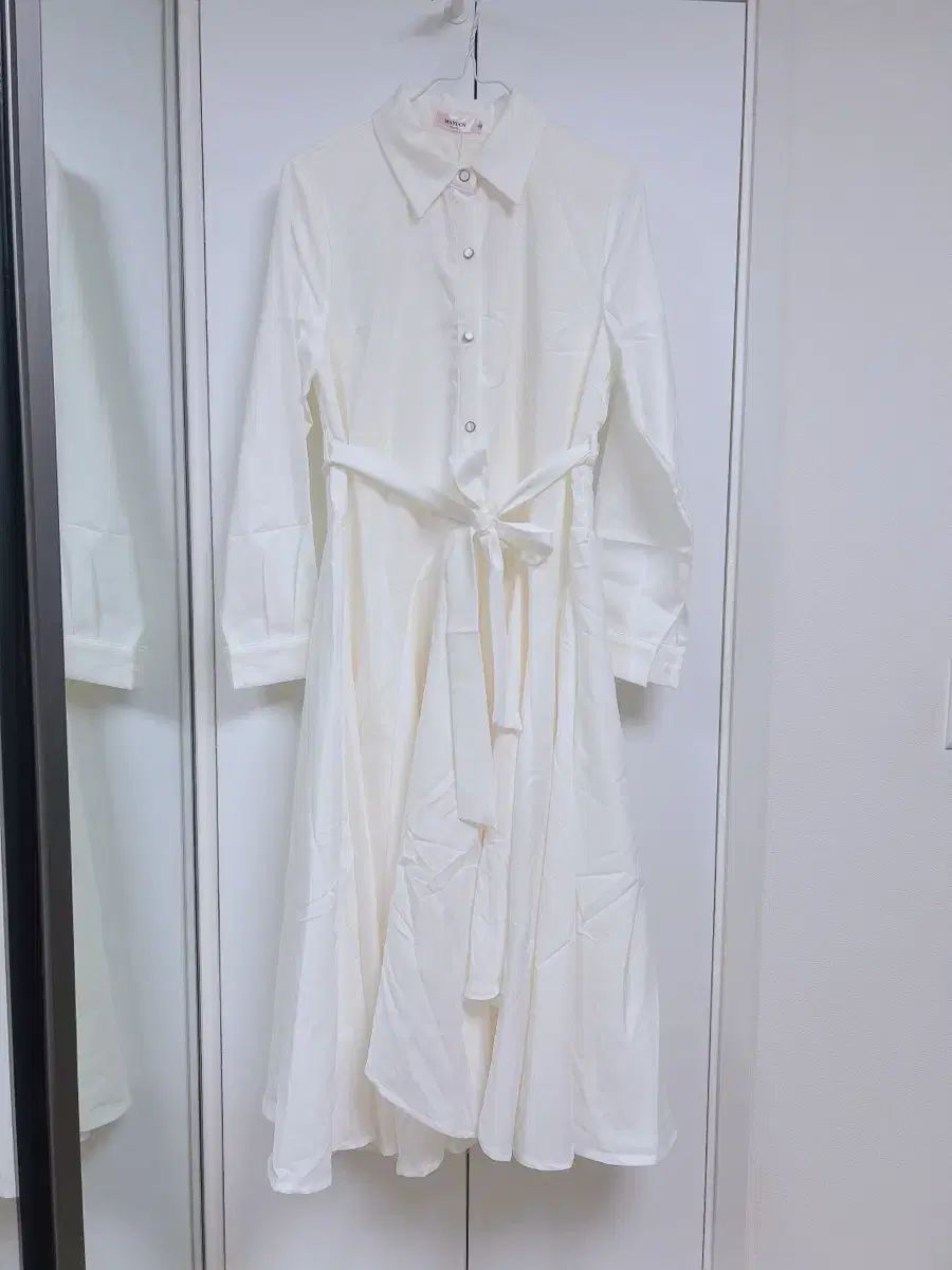 メイユン ロング シャツ ONE PIECE S 標準丈 - 白