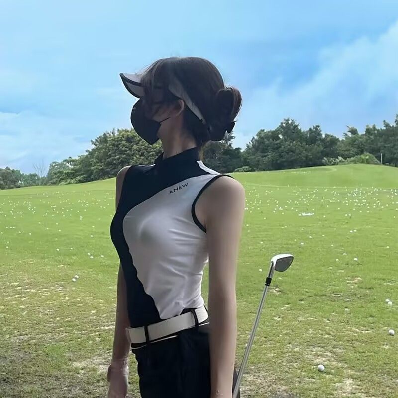 ゴルフ PXG レディース トップス シャツ ノースリーブ◇ブラック ゴルフ PXG レディース ノースリーブ シャツトップス（ブラック）