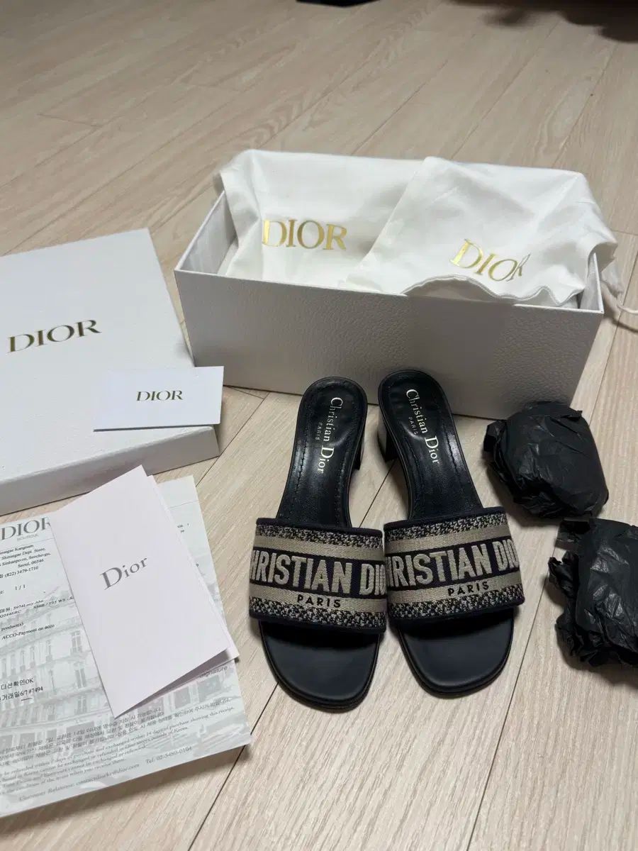 DIOR ディオール Dway ドウェイ ミュール ヒール 35 付属品完備