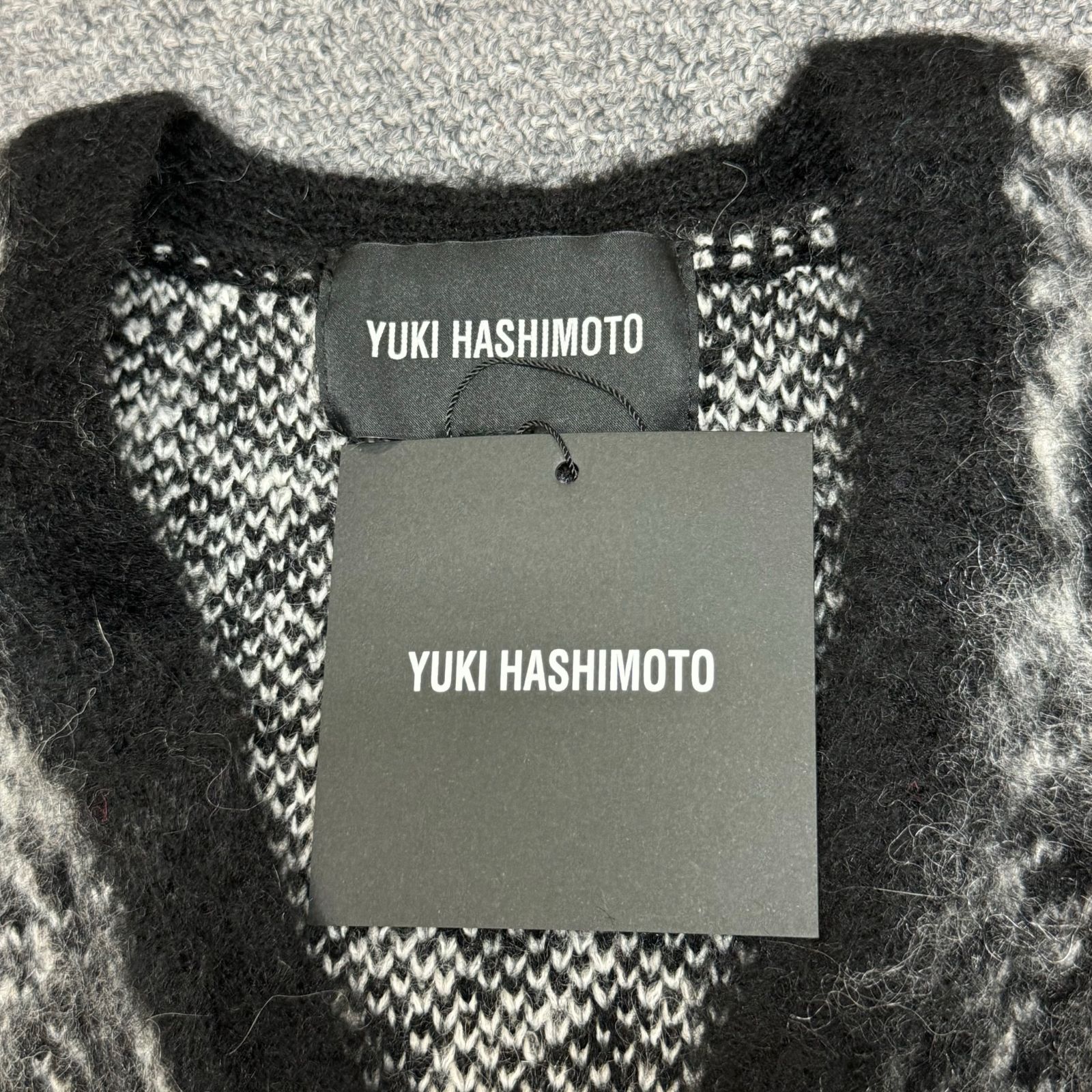 新品 定価57200円 YUKI HASHIMOTO PYTHON PATTERN MOHAIR CARDIGAN 232