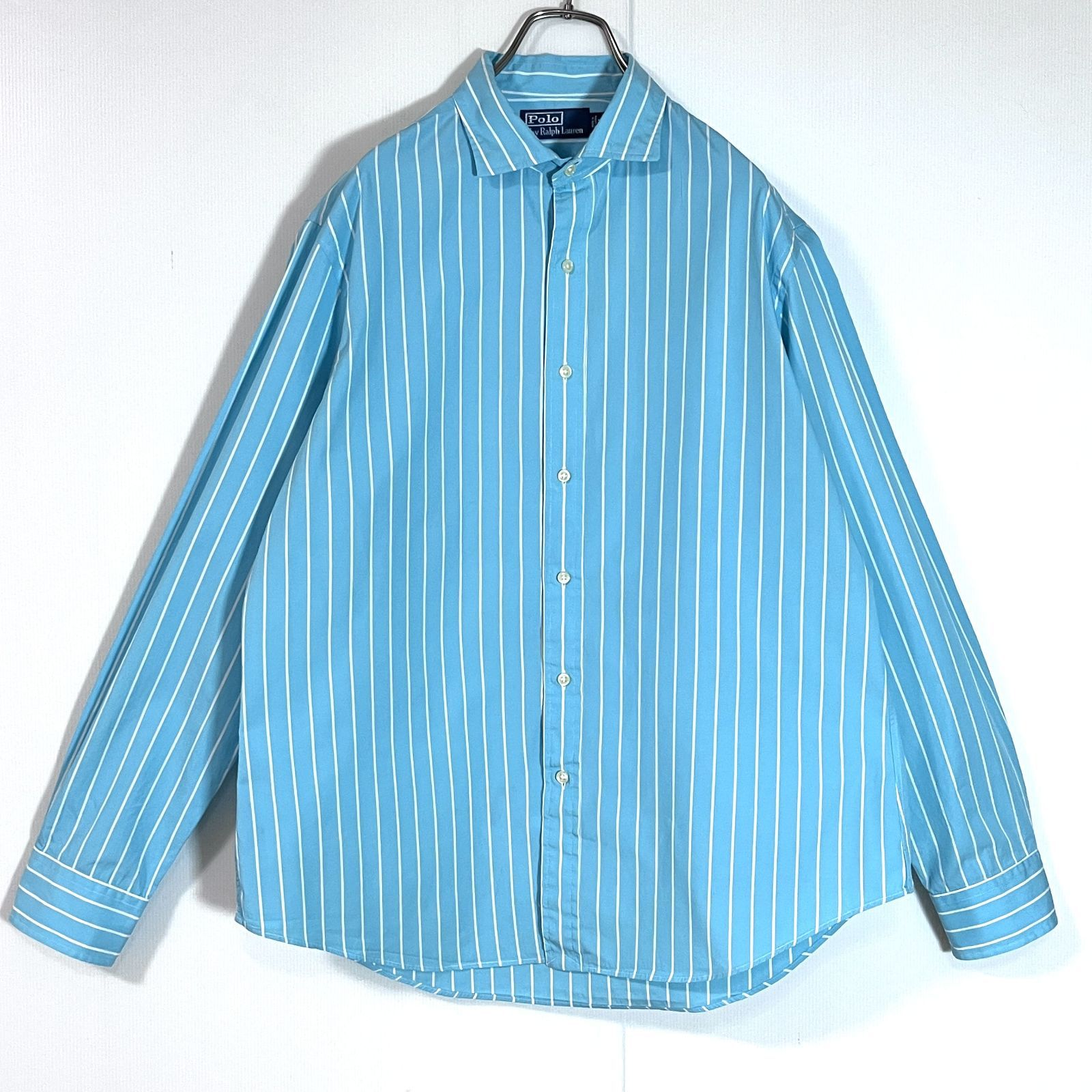 RALPH LAUREN Mサイズ ターコイズ 長袖シャツ