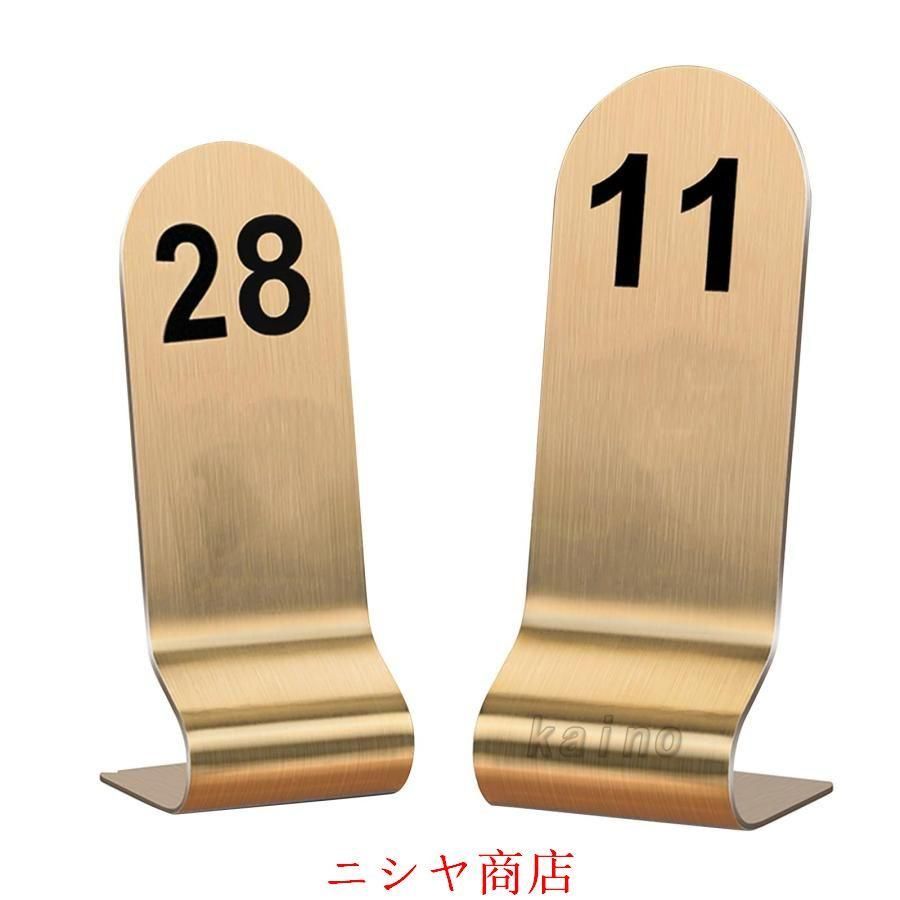 座席札 テーブル番号 ステンレス鋼 テーブルナンバー 番号札 1-10|15|20|30|40|50 豪華さを加える ホテルのレストランの喫茶店の結婚式