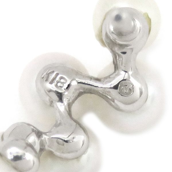 ミキモト MIKIMOTO ピアス パール K18WG パール ホワイトゴールド
